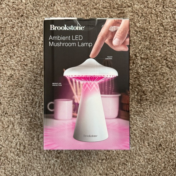 Brookstone Ambient LED Mushroom Lamp - Picture 2 of 12